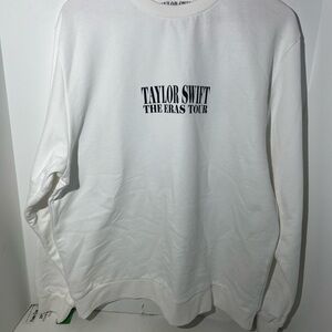 Taylor Swift The Eras Tour White Crewneck Sweater